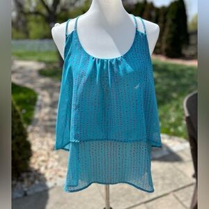 Andree Blue Tiered Camisole